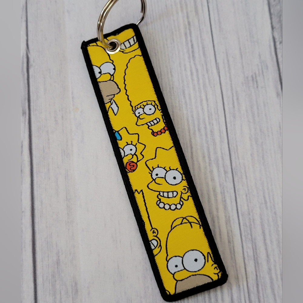 The Simpsons Embroidered Keychain New